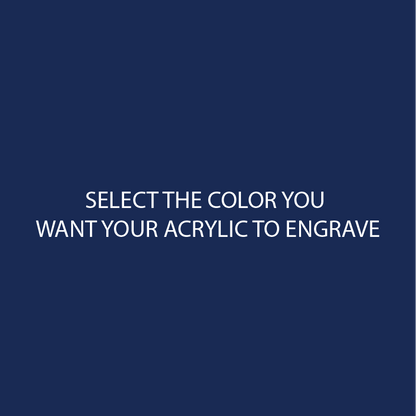 Navy Two Tone Acrylic Sheets | SELECT YOUR ENGRAVE COLOR - CMB Two Tone