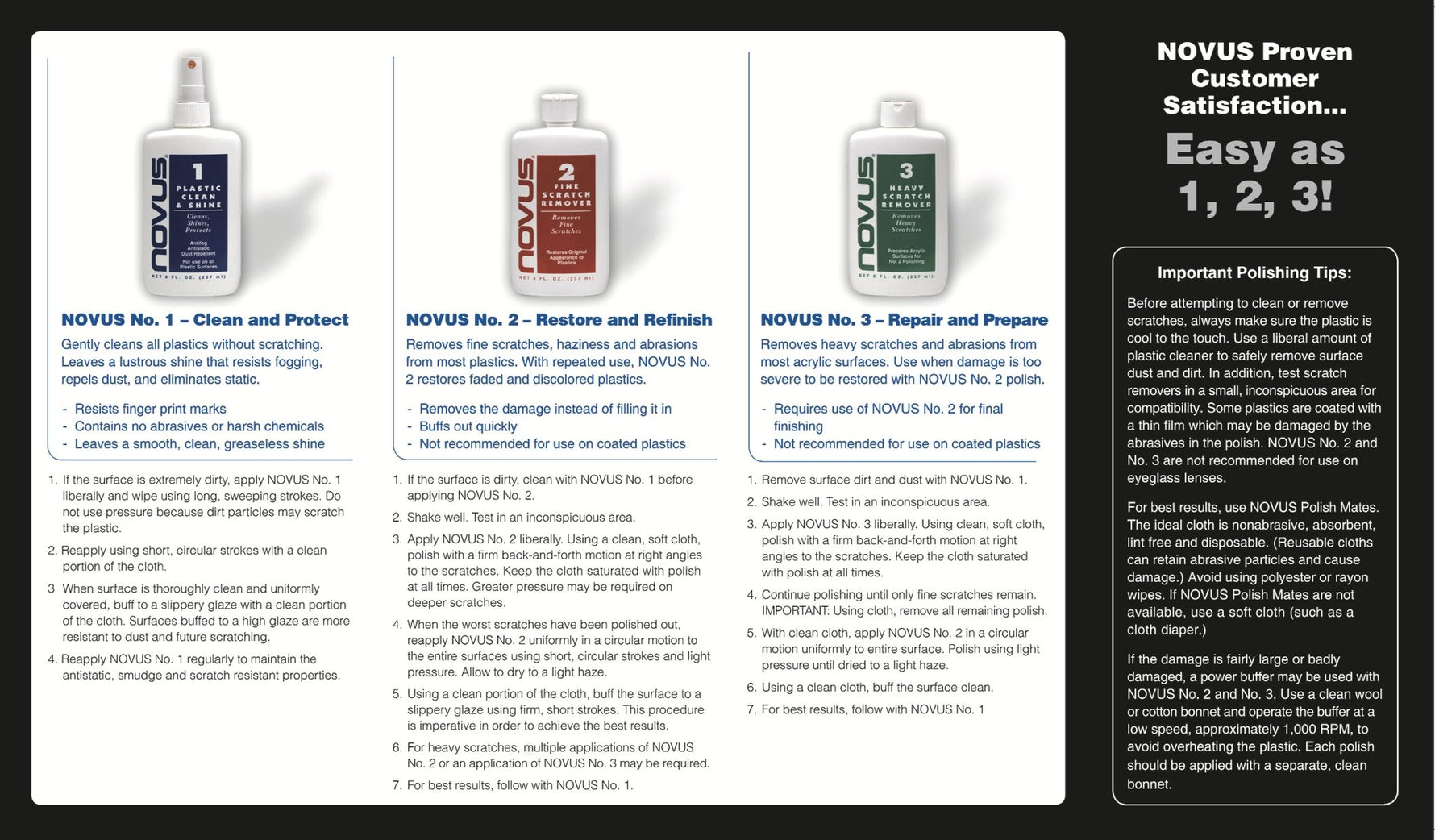 Novus Plastic Polish - & More