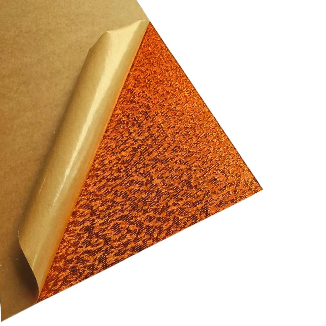 Orange Shimmer Fabric Cast Acrylic | Fabric Acrylic Sheet | CMB Acrylic