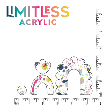 Paint Splatter Pattern Acrylic Sheet - CMB Pattern Acrylic
