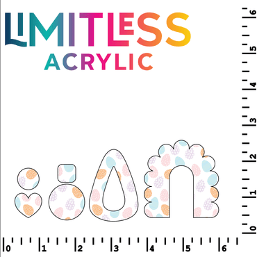 Pale Pastel Eggs Pattern Acrylic Sheets - CMB Pattern Acrylic