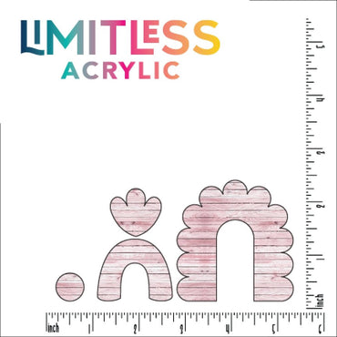Pale Pink Wood Pattern Acrylic Sheet - CMB Pattern Acrylic