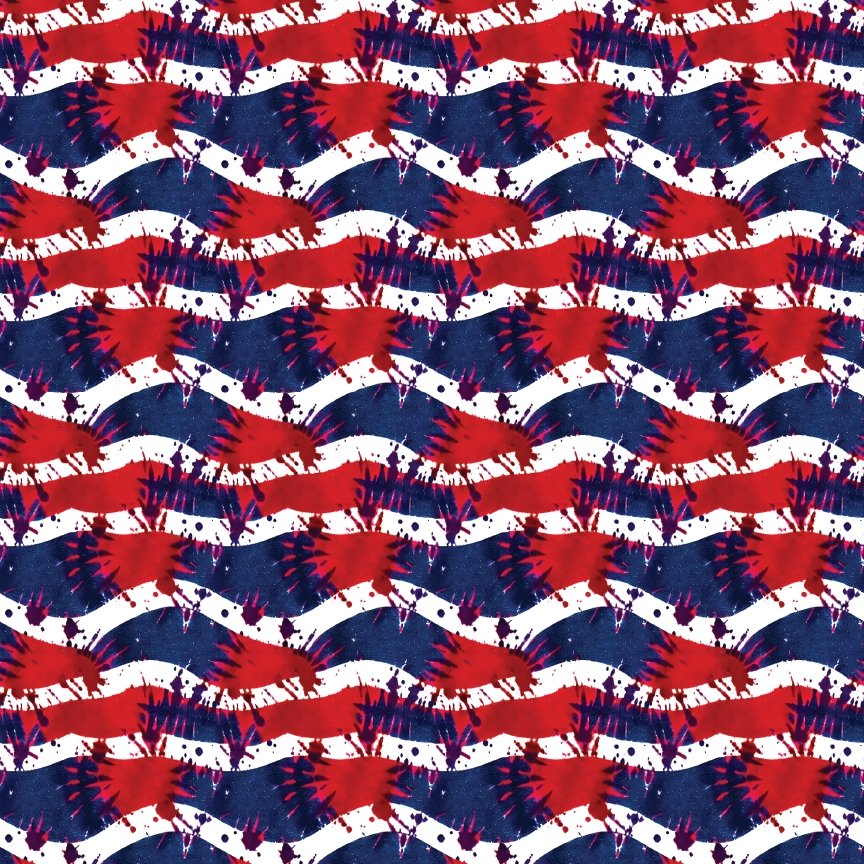 Party in the USA Pattern Acrylic Sheets - CMB Pattern Acrylic
