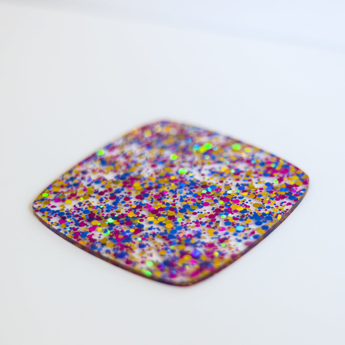 Party Time Glitter Dots Cast Acrylic | Glitter Acrylic Sheet | CMB Acrylic