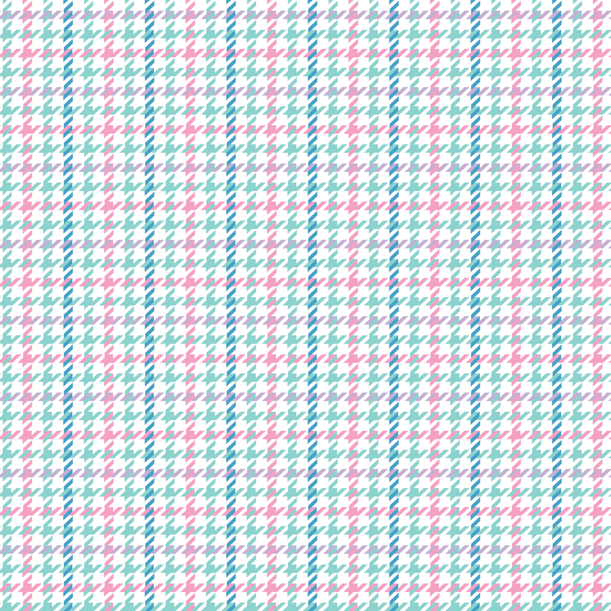 Pastel Houndstooth Pattern Acrylic Sheets - CMB Pattern Acrylic
