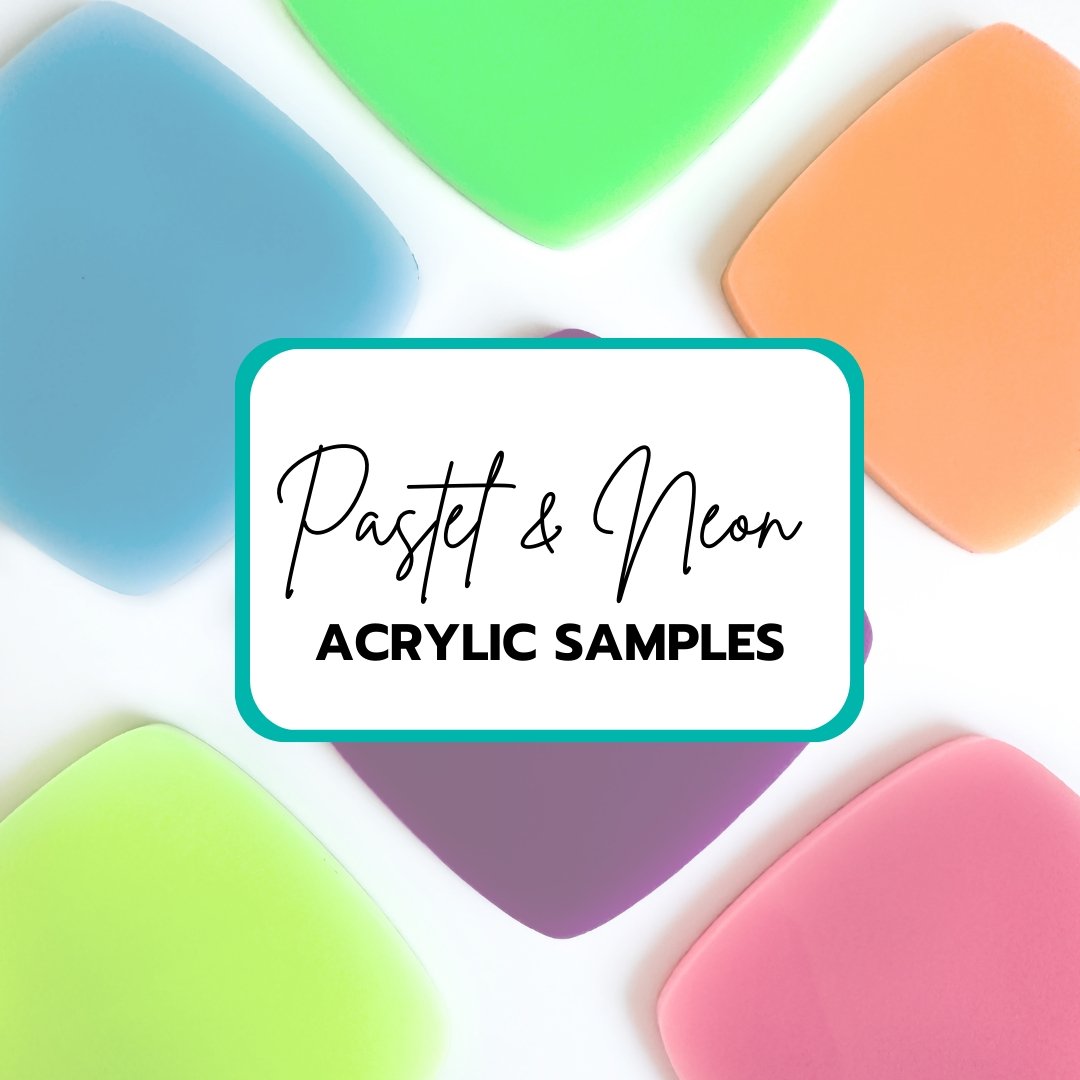 Pastel & Neon Acrylic Sheets | Sample Sizes | SELECT YOUR COLOR - Acrylic Sheets