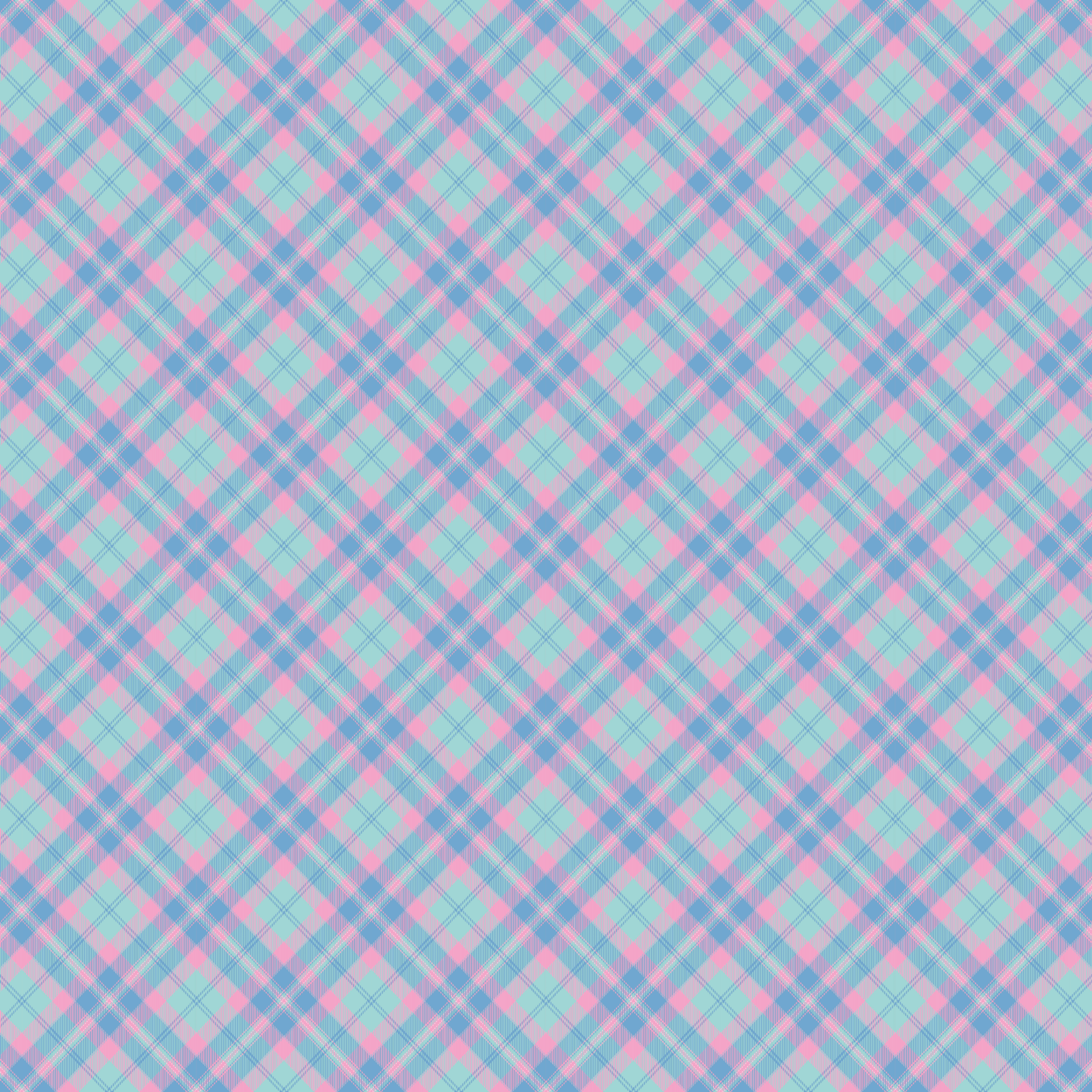 Pastel Plaid Gingham Pattern Acrylic Sheets - CMB Pattern Acrylic