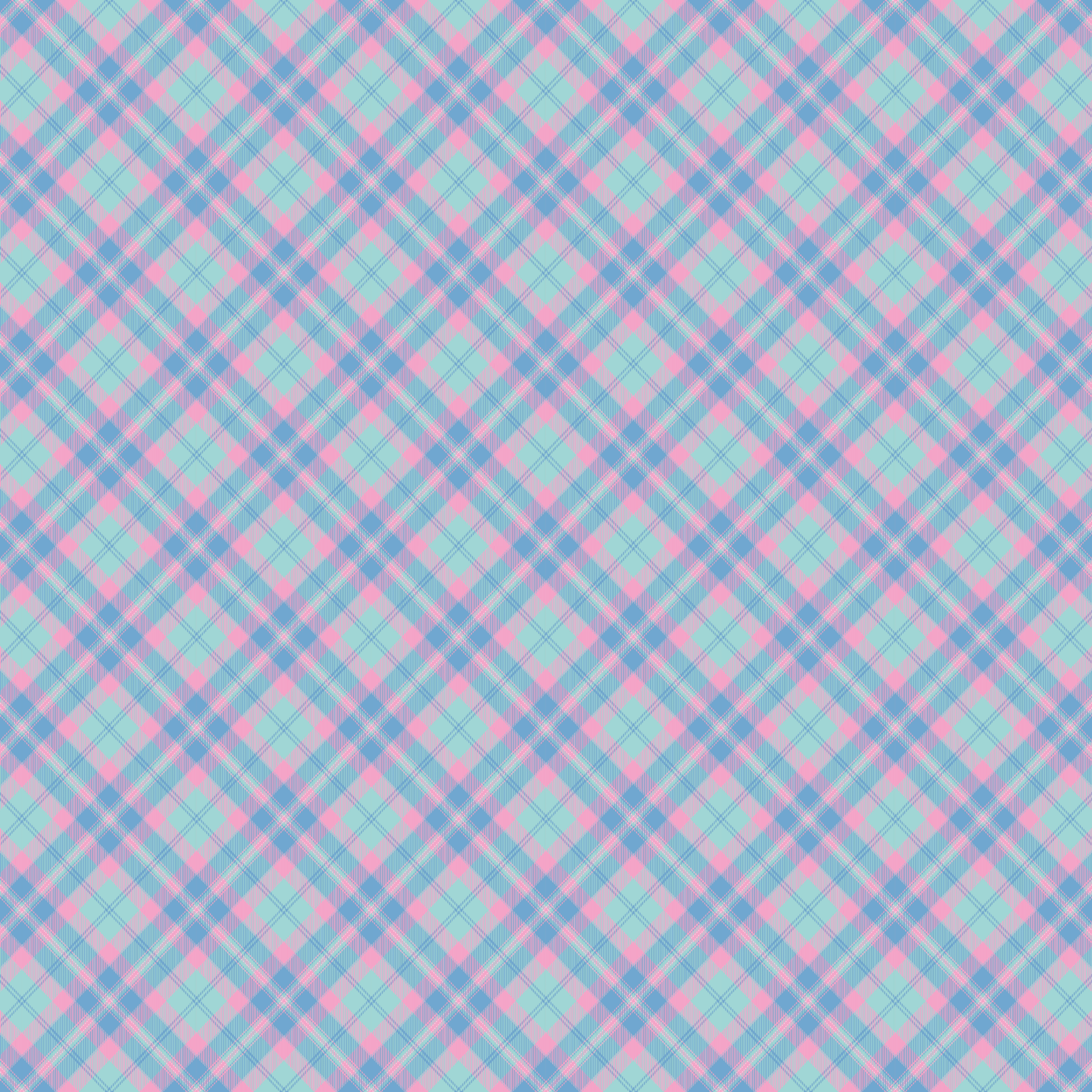 Pastel Plaid Gingham Pattern Acrylic Sheets - CMB Pattern Acrylic