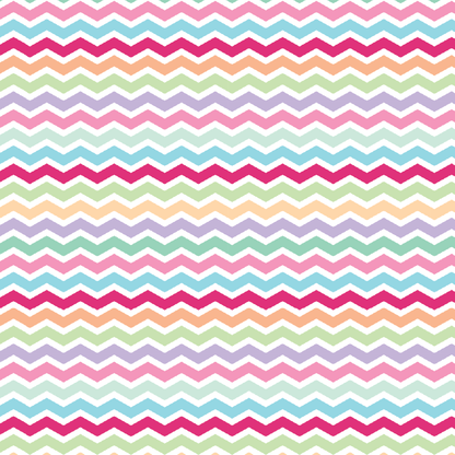 Pastel Rainbow Chevron Pattern Acrylic Sheet - CMB Pattern Acrylic