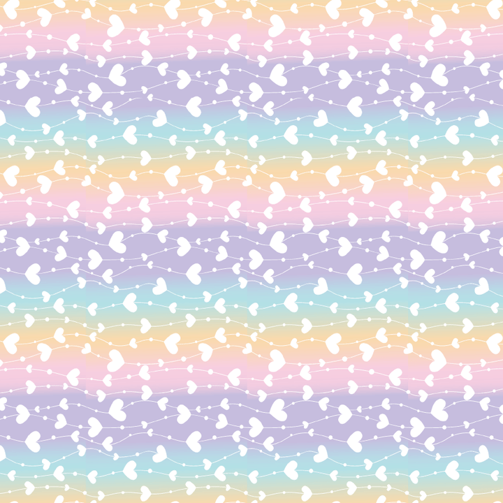 Pastel Rainbow Love Trails Pattern Acrylic Sheets - CMB Pattern Acrylic