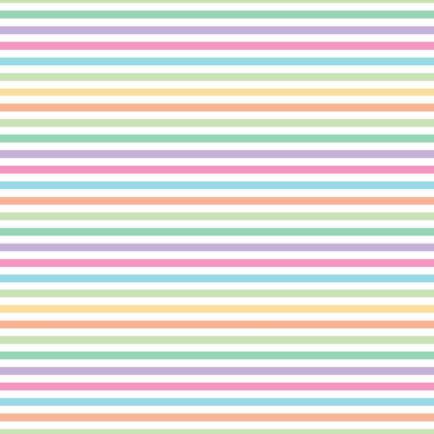 Pastel Rainbow Stripes Pattern Acrylic Sheet - CMB Pattern Acrylic