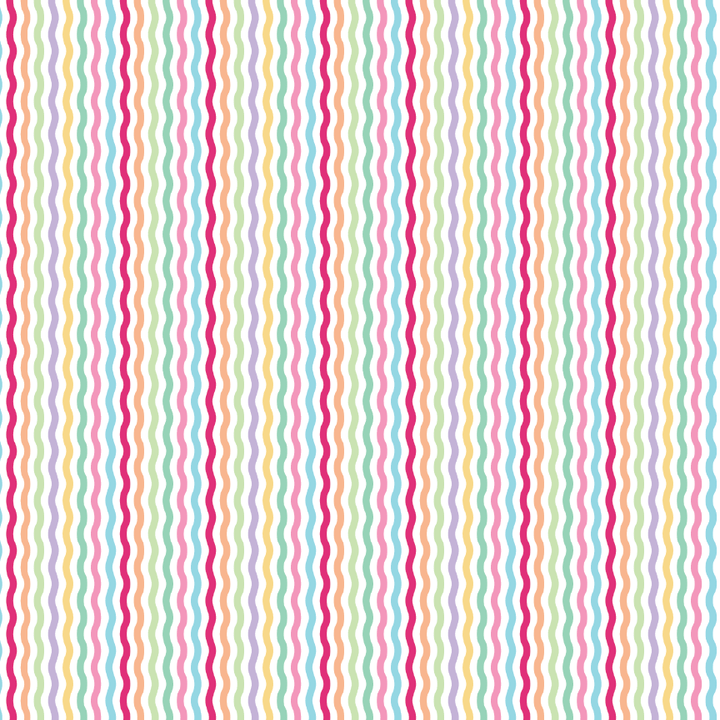 Pastel Rainbow Waves Pattern Acrylic Sheet - CMB Pattern Acrylic