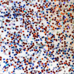 Patriotic Red White and Blue Stars Shaped Glitter Cast Acrylic | Glitter Acrylic Sheet | CMB Acrylic