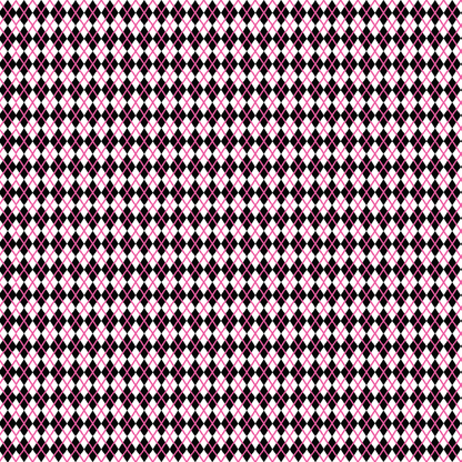 Pink & Black Argyle Pattern Acrylic Sheets - CMB Pattern Acrylic