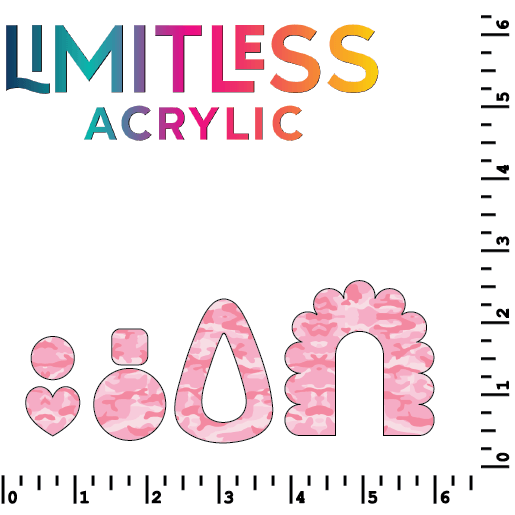 Pink Camouflage Pattern Acrylic Sheet - CMB Pattern Acrylic