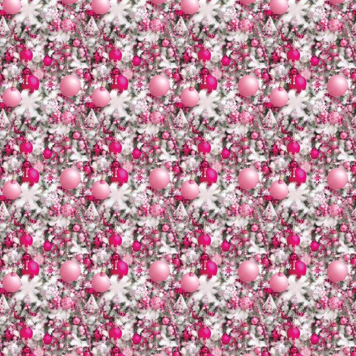 Pink Christmas Tree Decor Pattern Acrylic Sheets - CMB Pattern Acrylic