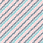 Pink Gray & Teal Zig Zag Brushstrokes Pattern Acrylic Sheet - CMB Pattern Acrylic