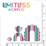 Pink & Green Serape Pattern Acrylic Sheets - CMB Pattern Acrylic