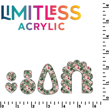 Pink Palm Leaf Flowers Pattern Acrylic Sheets - CMB Pattern Acrylic