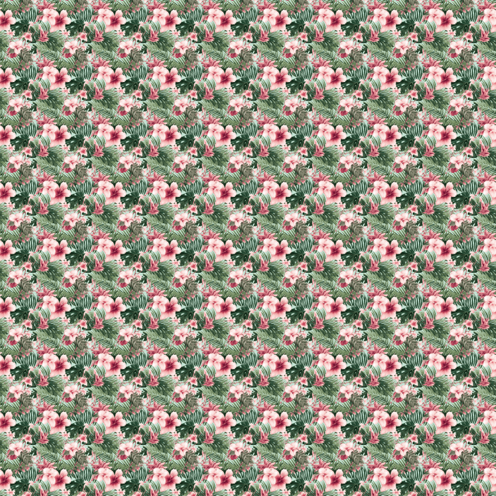 Pink Palm Leaf Flowers Pattern Acrylic Sheets - CMB Pattern Acrylic