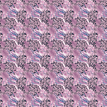 Pink Power Animal Print Pattern Acrylic Sheets - CMB Pattern Acrylic