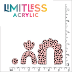 Pink Speckled Dots Pattern Acrylic Sheet - CMB Pattern Acrylic