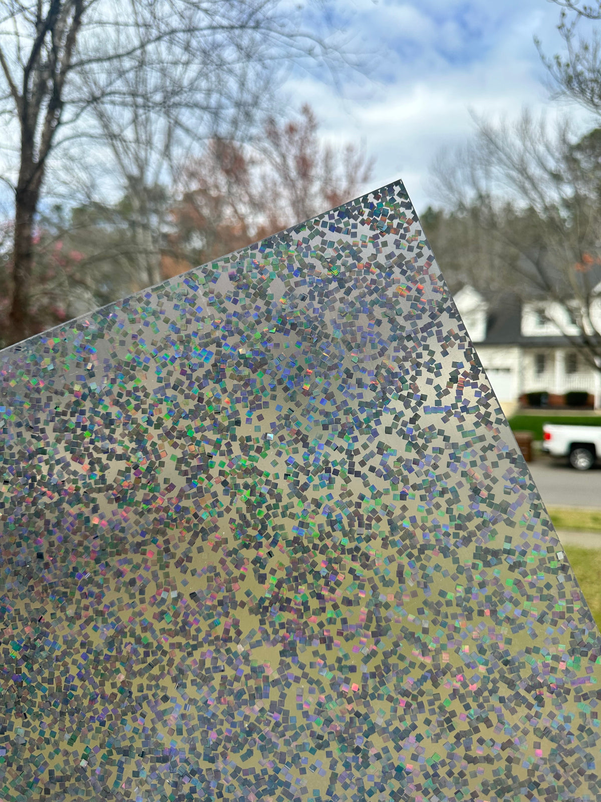 Pixie Pixels Holographic Shaped Glitter Cast Acrylic | Glitter Acrylic Sheet | CMB Acrylic