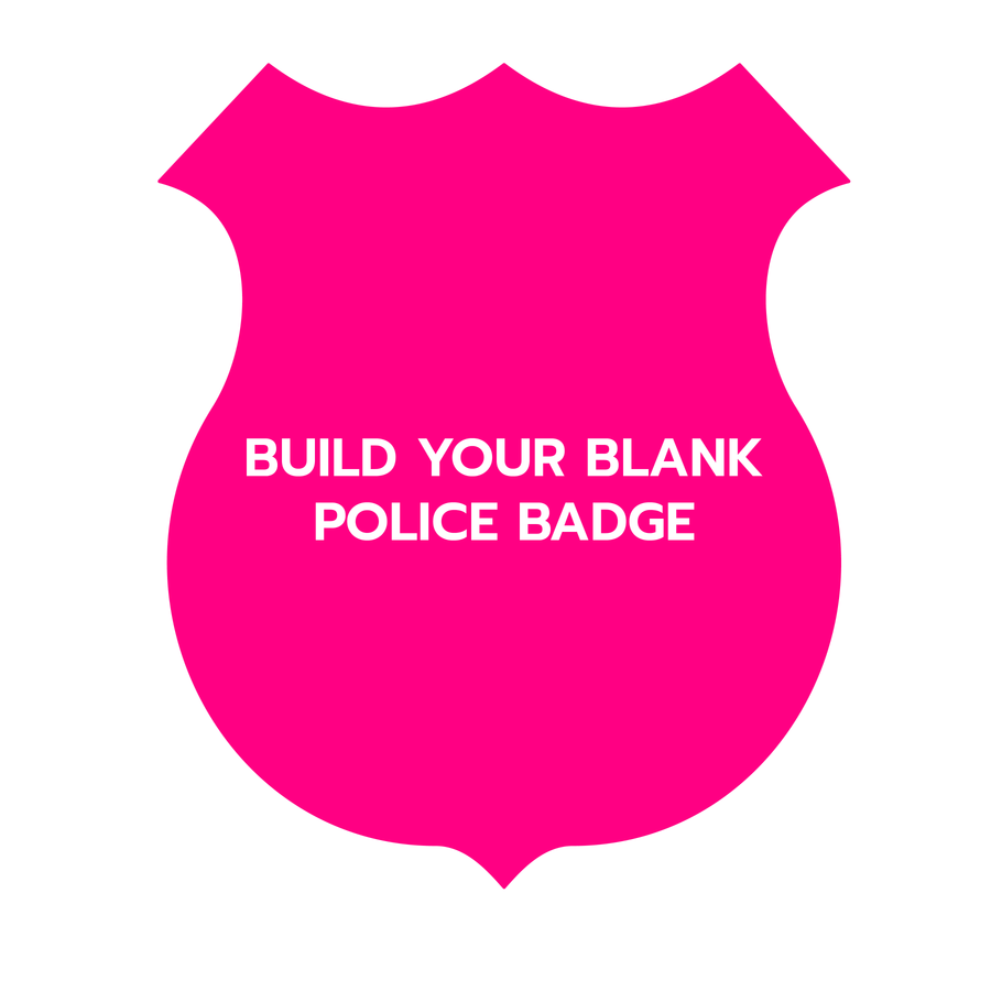 Police Badge Acrylic Blanks - Blank Builder Shapes