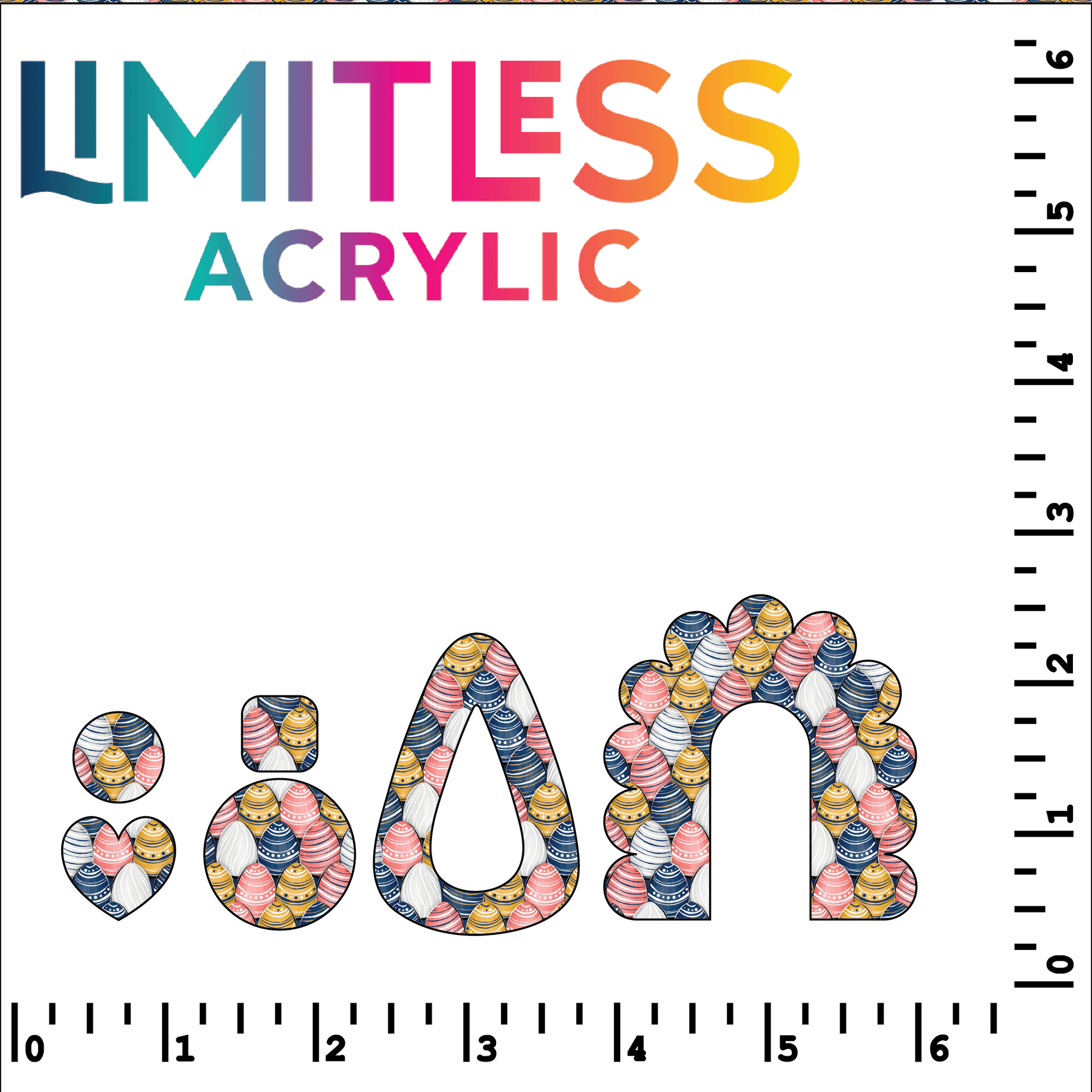 Preppy Eggs Pattern Acrylic Sheets - CMB Pattern Acrylic