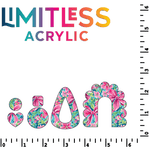 Preppy Floral Bows Pattern Acrylic Sheets - CMB Pattern Acrylic