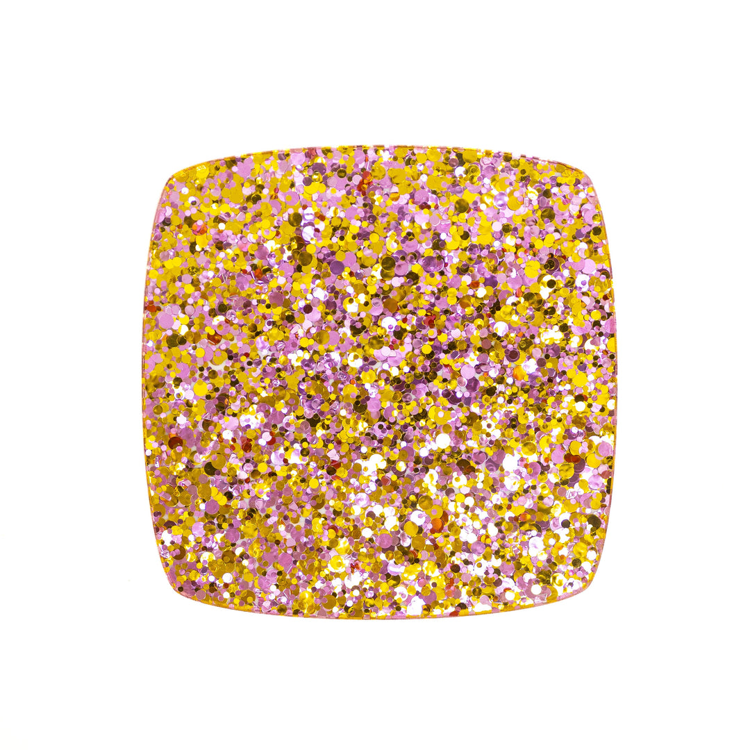 Pretty Pink Princess Confetti Dots Cast Acrylic Sheets - Acrylic Sheets
