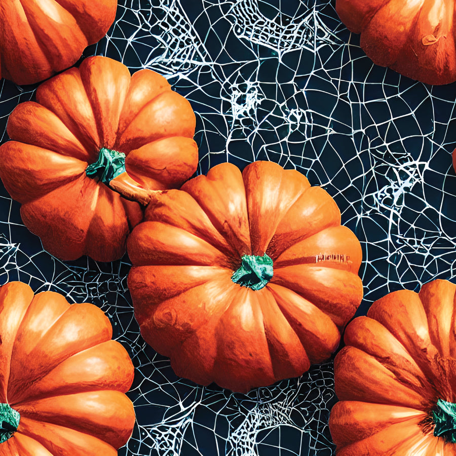 Pumpkins On Spiderwebs Pattern Acrylic Sheets - CMB Pattern Acrylic