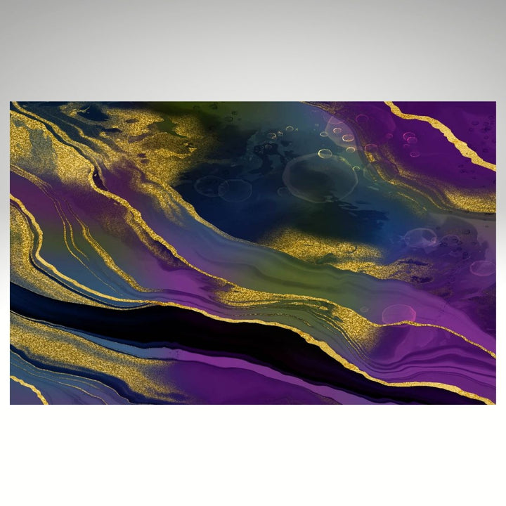 Purple & Gold Swirls Pattern Sheet - CMB Pattern Acrylic