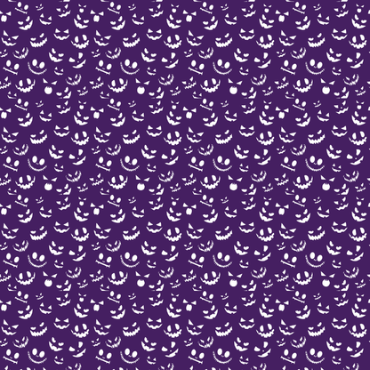 Purple Pumpkin Faces Pattern Acrylic Sheets - CMB Pattern Acrylic
