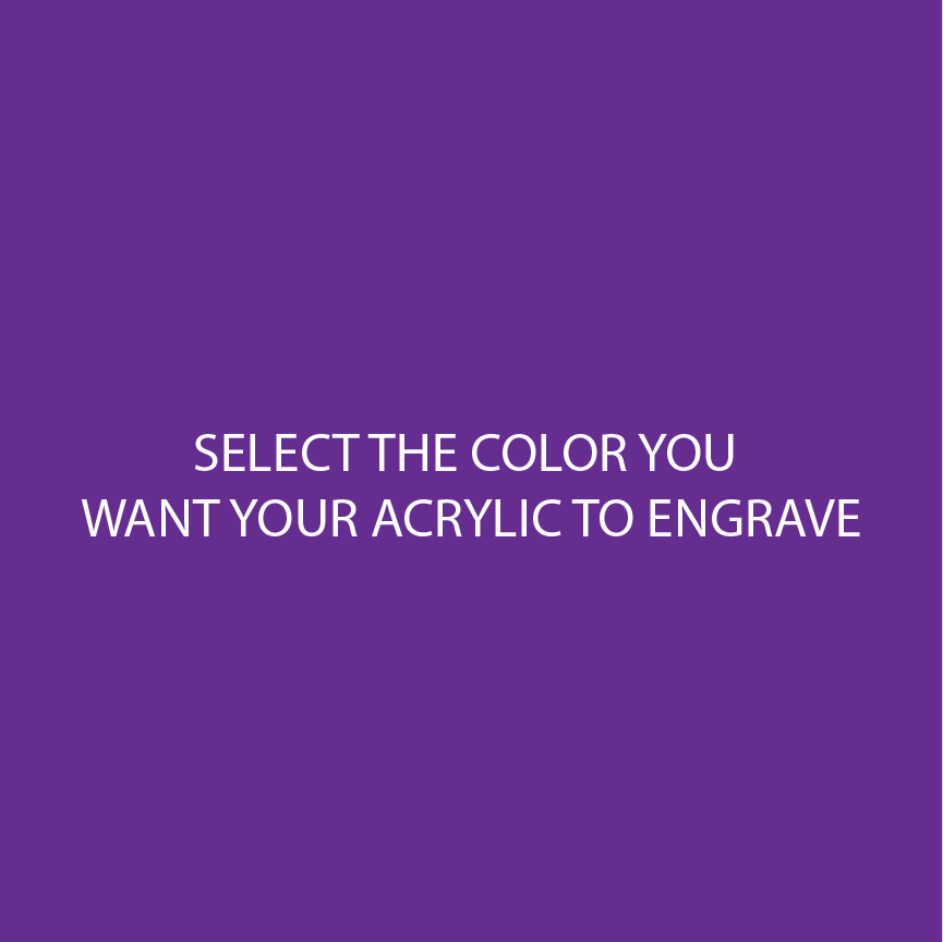 Purple Two Tone Acrylic Sheets | SELECT YOUR ENGRAVE COLOR - CMB Two Tone