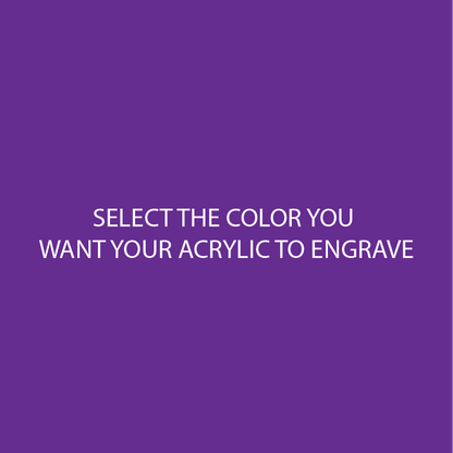 Purple Two Tone Acrylic Sheets | SELECT YOUR ENGRAVE COLOR - CMB Two Tone