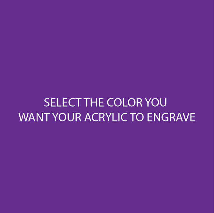 Purple Two Tone Acrylic Sheets | SELECT YOUR ENGRAVE COLOR - CMB Two Tone