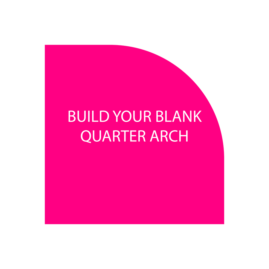 Quarter Arch Acrylic Blanks - Blank Builder Shapes