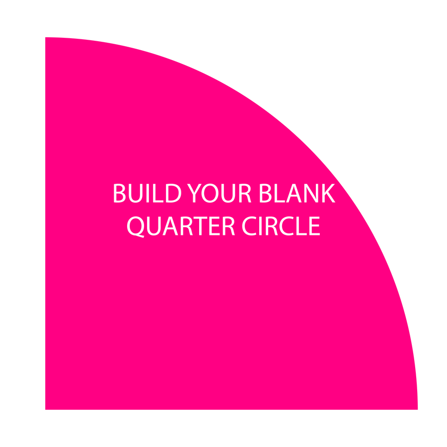 Quarter Circle Acrylic Blanks - Blank Builder Shapes