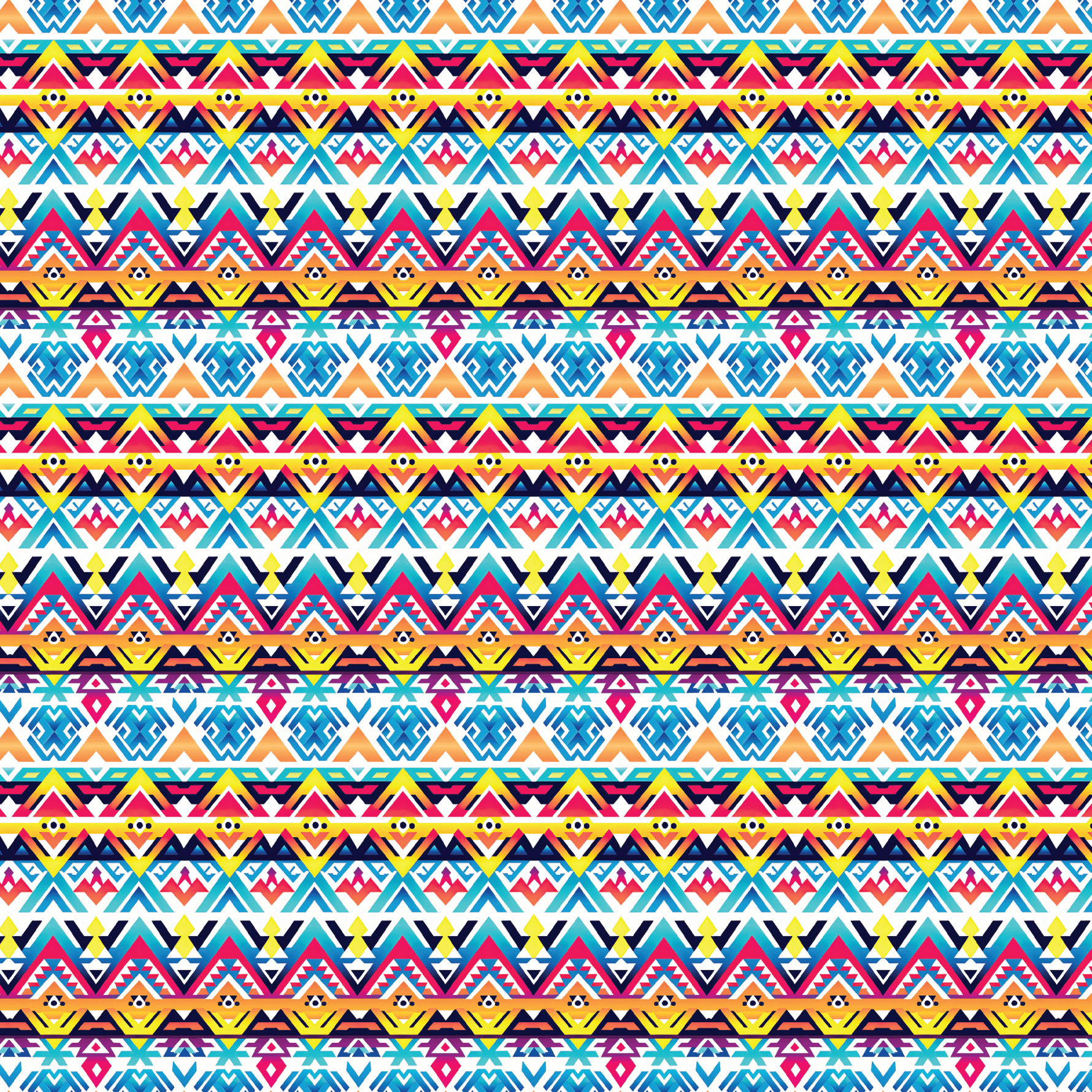 Rainbow Aztec Pattern Acrylic Sheets - CMB Pattern Acrylic