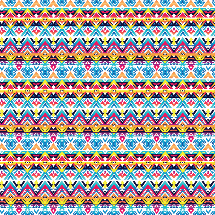 Rainbow Aztec Pattern Acrylic Sheets - CMB Pattern Acrylic