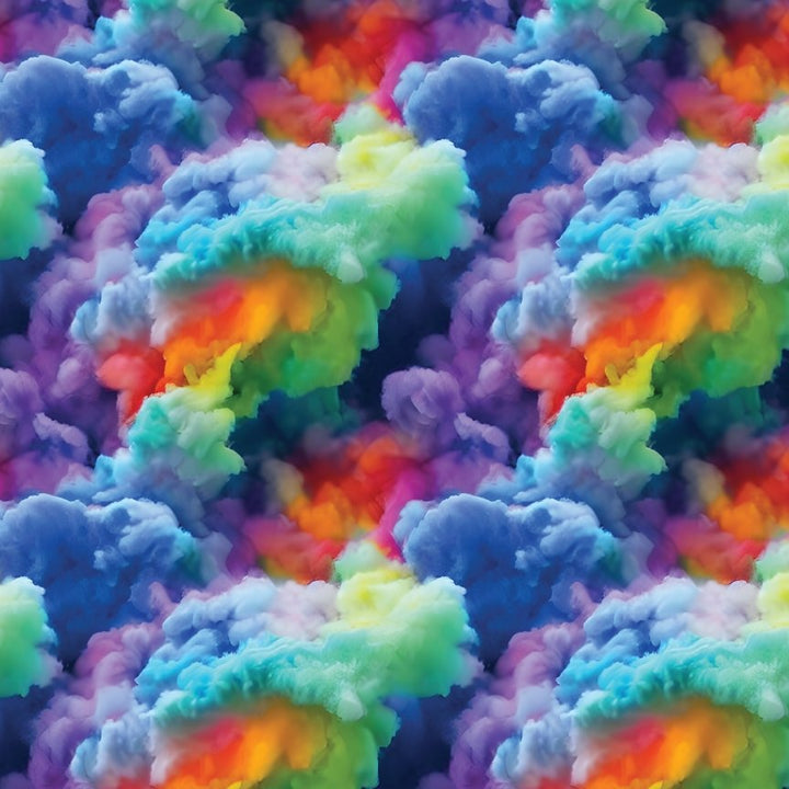 Rainbow Clouds Pattern Acrylic Sheets - CMB Pattern Acrylic