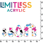 Rainbow Cow Pattern Acrylic Sheets - CMB Pattern Acrylic
