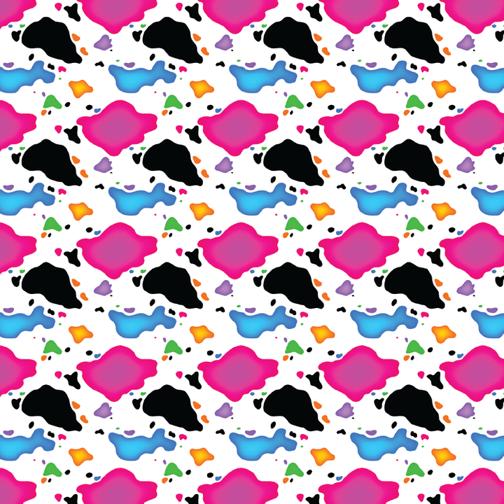 Rainbow Cow Pattern Acrylic Sheets - CMB Pattern Acrylic
