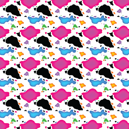 Rainbow Cow Pattern Acrylic Sheets - CMB Pattern Acrylic