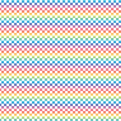 Rainbow Ombre Checkered Pattern Acrylic Sheets - CMB Pattern Acrylic