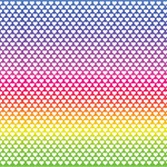 Rainbow Ombre Hearts Pattern Acrylic Sheets - CMB Pattern Acrylic
