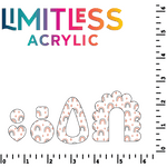 Rainbow Print Pattern Acrylic Sheets - CMB Pattern Acrylic