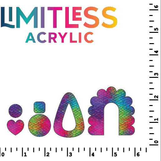 Rainbow Scales Pattern Acrylic Sheets - CMB Pattern Acrylic