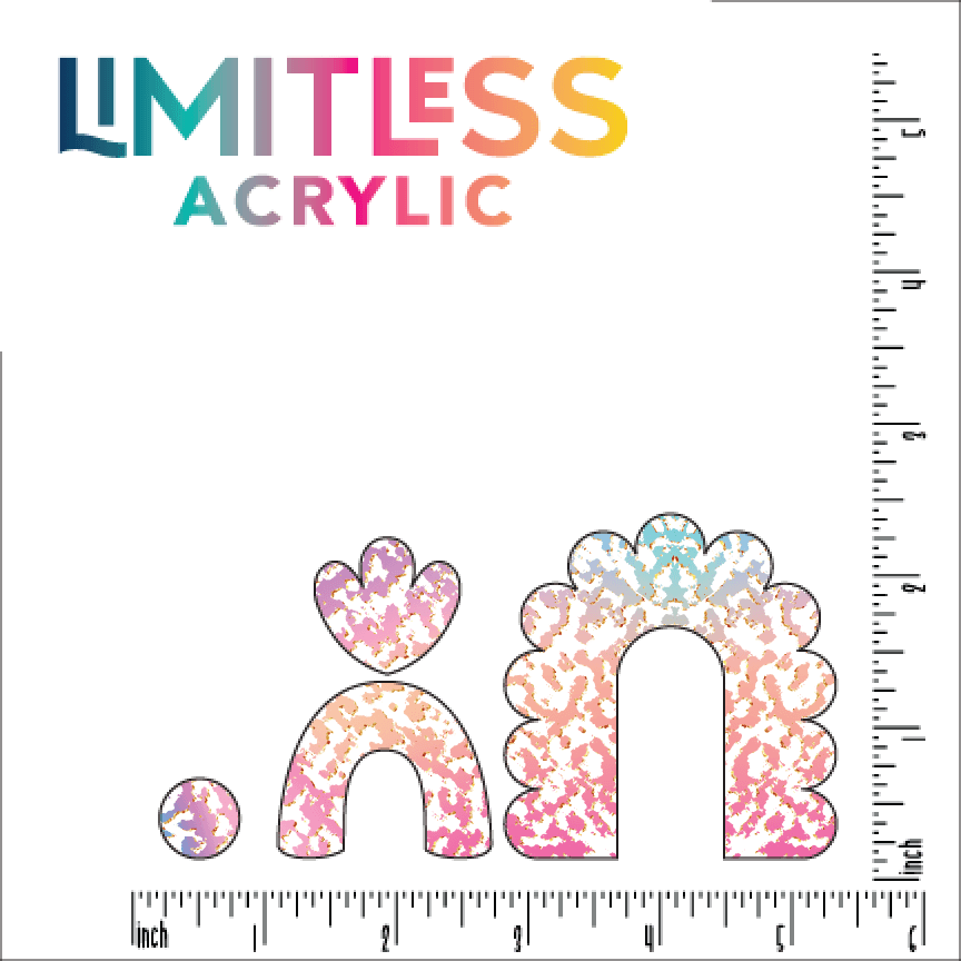 Rainbow Splatter Pattern Acrylic Sheet - CMB Pattern Acrylic